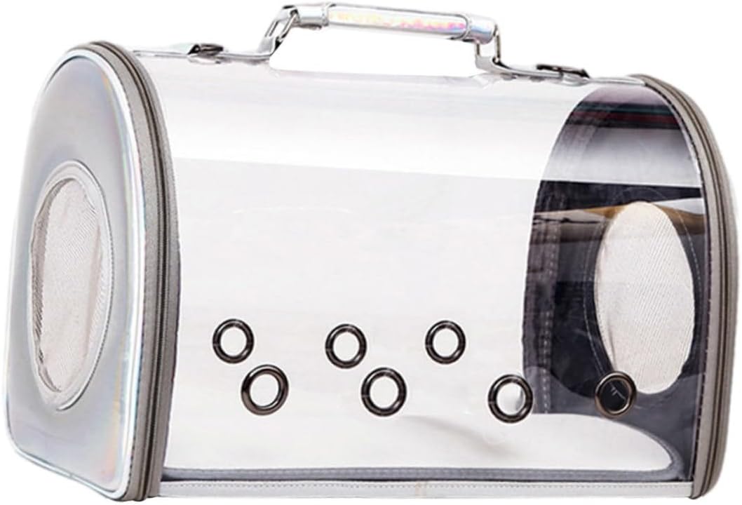 Transparent Parrot Carrier Bag Detachable Rack Lightweight and Convenient Travel Pouch for Birds for Outdoor Adventures and Easy Monitoring of Pets