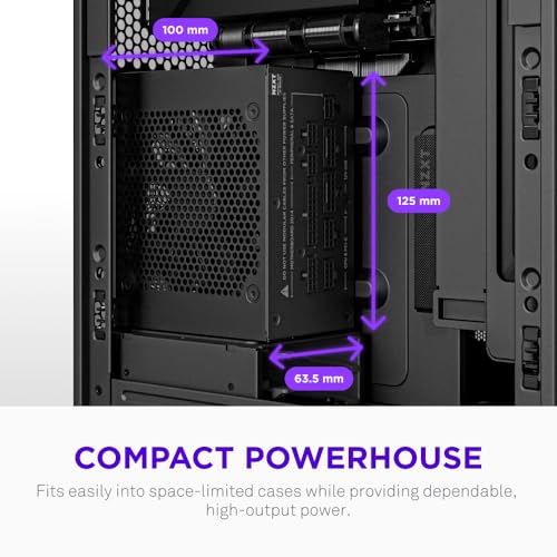Image of NZXT C850 SFX Gold - 850W SFX ATX 3.1 Power Supply - 80 Plus Gold - Cybenetics Platinum - Fully Modular - PCIe 5.1 600W 12V-2x6 - Japanese Capacitors - Black
