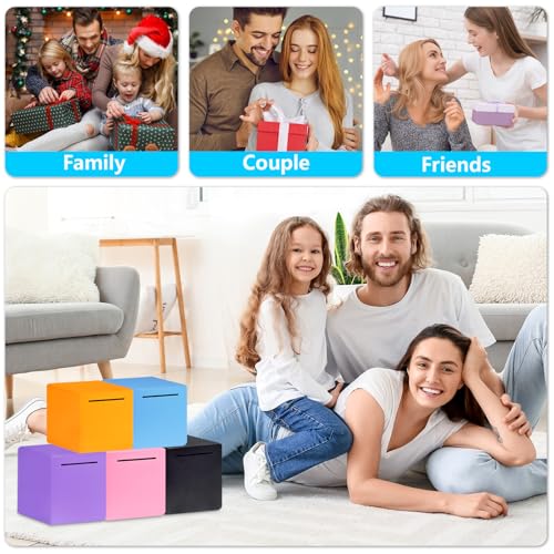 Adult Piggy Bank Money Safe for Adults Must Break to Open Piggy Bank-Stainless Steel Saving Box for Cash, DIY Sticker,Unbreakable Metal Safe Box for Everyone(4.72 inch) (Blue) - Image 7