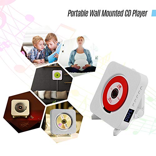 Mingzhe Leitores de Cd de Parede com Display Led Música Portátil Boombox Suporte para Controle Remot