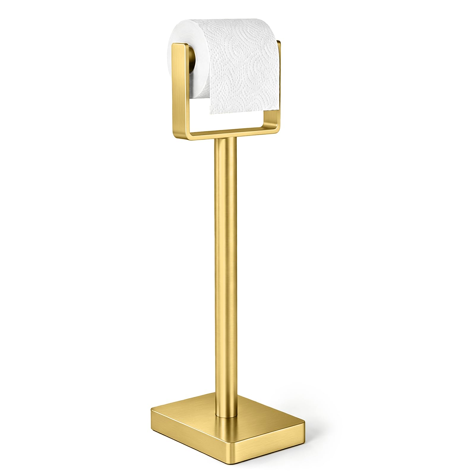 YUMORE Toilet Paper Holder Stand with Weighted Base, Matte Black — Amazon image 11