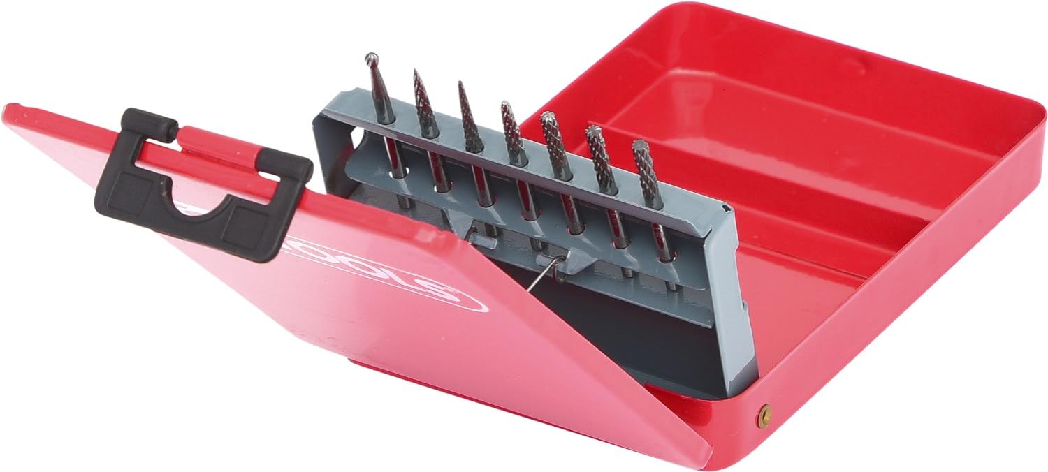 KS Tools 515.3207 Serie Frese Rotative in Carburo, 7 Pezzi