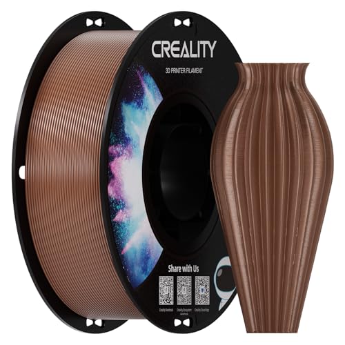 Image of Creality PETG Filament 1.75, 3D Printer Filament, Excellent Toughness High Precision, Odorless Non-Toxic Moistureproof, 1kg(2.2lbs) Glossy 3D Printing Filament for 3D Printer (Brown)