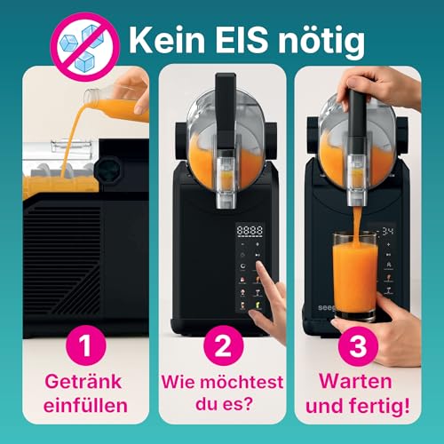 Seeger SuperSlush, 2L 7-in-1 Slush Maschine für zu Hause, 7 Smarten Programma, Automatische Reinigung und InstantFreeze 15 min Technologie, Slushi, Eis-Cocktails, Frappé, Milchshakes, Margaritas – Bild 3