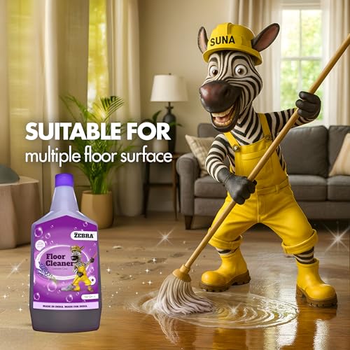 Image of Multi-Surface Disinfectant Floor Cleaner | 1 L | Powerful Floor Cleaning Liquid for Homes, Tiles, and Bathrooms | Long-Lasting Fresh Scent (1 litre, Lavender)