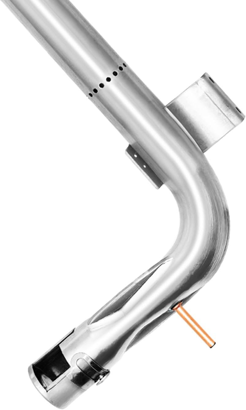 2 PACK PB050014 Stainless Steel Oven Burner Tube with 2 PACK PB040001 Gas Igniter Replacement for Viking EVGIC485, VGIC485, VGIC487 Oven Bake Burner Parts