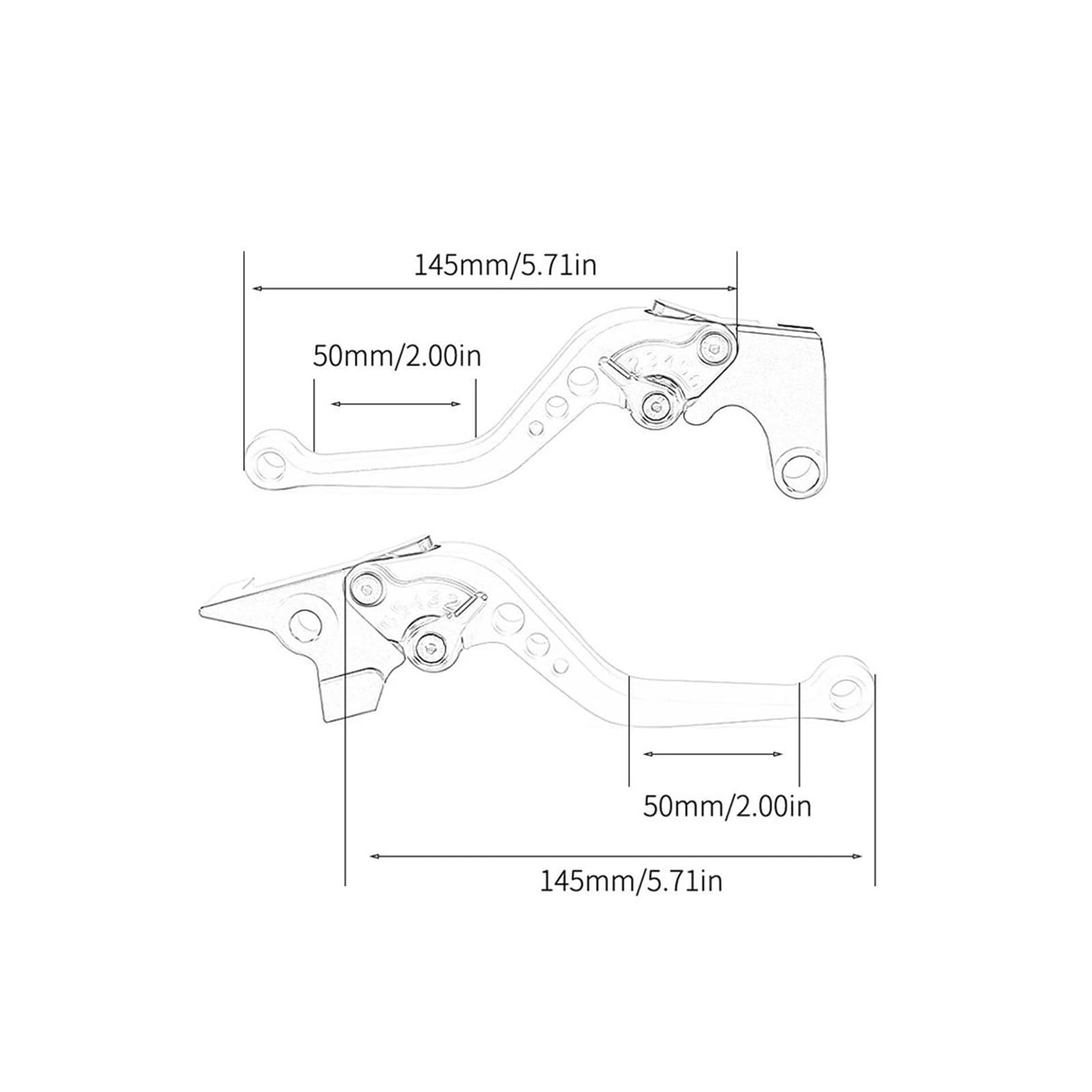 Leve Manubrio Per CB600F Per CB900F Per HORNET Per CBR900RR Per CBR600 F/F2/F3/F4/F4i Per CBF600 N/S Leve Freno Frizione Regolabili Per Moto Leve Freno Frizione(5)