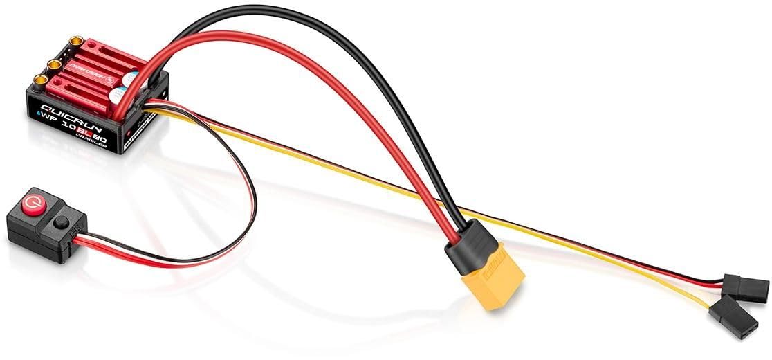 HOBBYWING QuicRun WP10BL80-G2 Brushless ESC, 1/10 Crawler, impermeabile, IP67, 80A, 2-4S LiPo