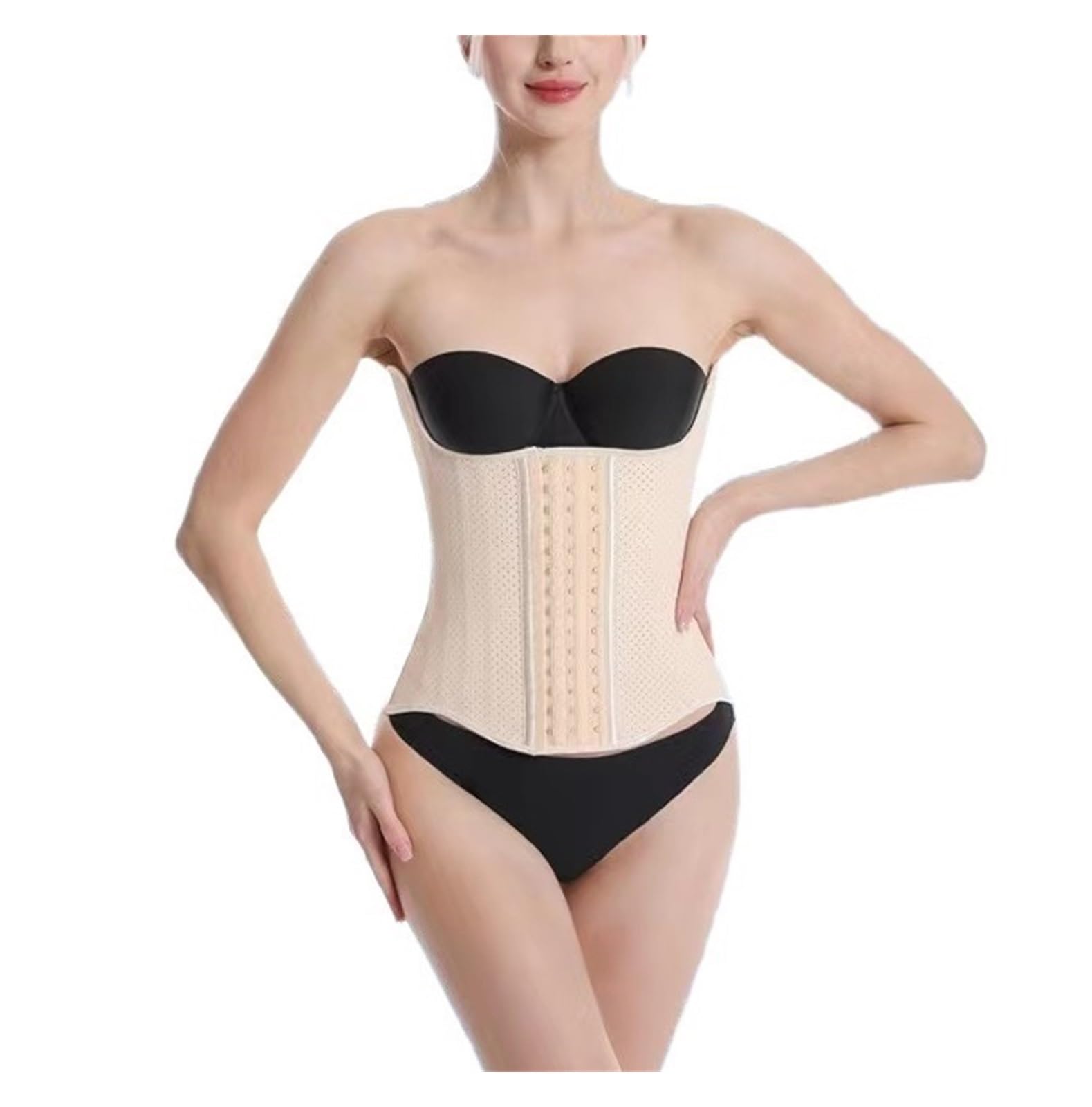 HLTYGWX Steel Bones Lateksowy gorset talii Body Gorset Shapewear Damski pas wyszczuplający w talii Wyszczuplający brzuch
