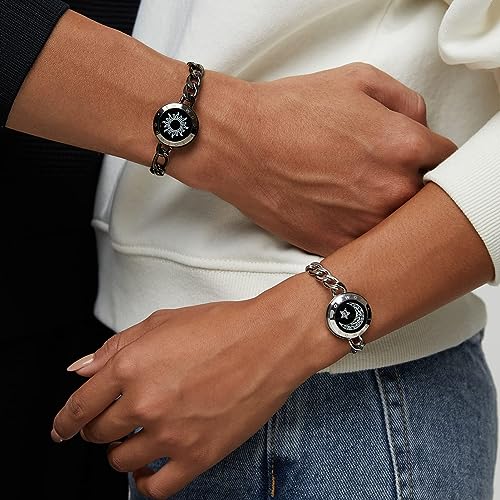 TOTWOO-Long-Distance-Touch-Bracelets-for-Couples-Vibration-Light-up-for-Love-Couples-Bracelets-Long-Distance-Relationship-Gifts-for-Girlfriend-Bluetooth-Pairing-Jewelry - DumpADate.com