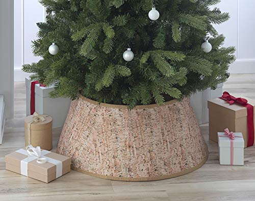 New Traditions - Christmas Tree Collar (Printed Tree Collar - Cork Printed Fabric)
