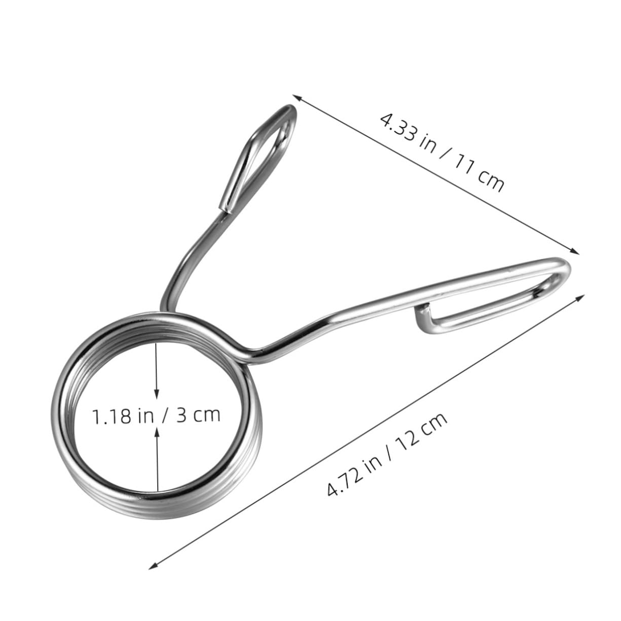 BESPORTBLE Weightlifting Bar Spring Clip Collars Gym Clips Barbell Snap Spring Buckle Secure Fit for Dumbbells