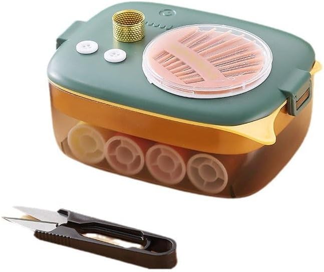LWECMGSA Cotton Household Multi-Functional Needle Thread Storage Box Portable Bag