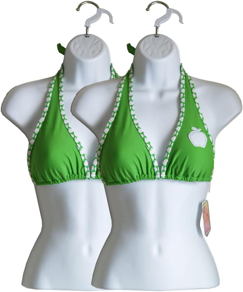 5-Pack Female Mannequin Torso, Hollow Back Body or T Shirt Display, for Hanging by EZ-Mannequins for Craft Shows, Photos or Design, Easy to Use and Store, for Small - Medium Sizes