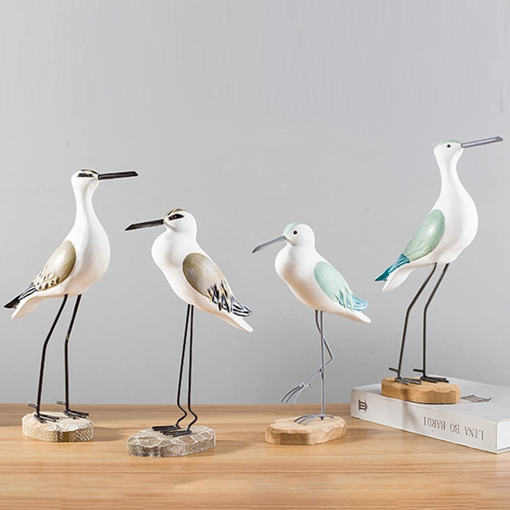 Figurine De Goéland Miniature - Déco Méditerranéenne - Statue Oiseau Jardin Ou Intérieur - 9x7x3cm - Style Réaliste