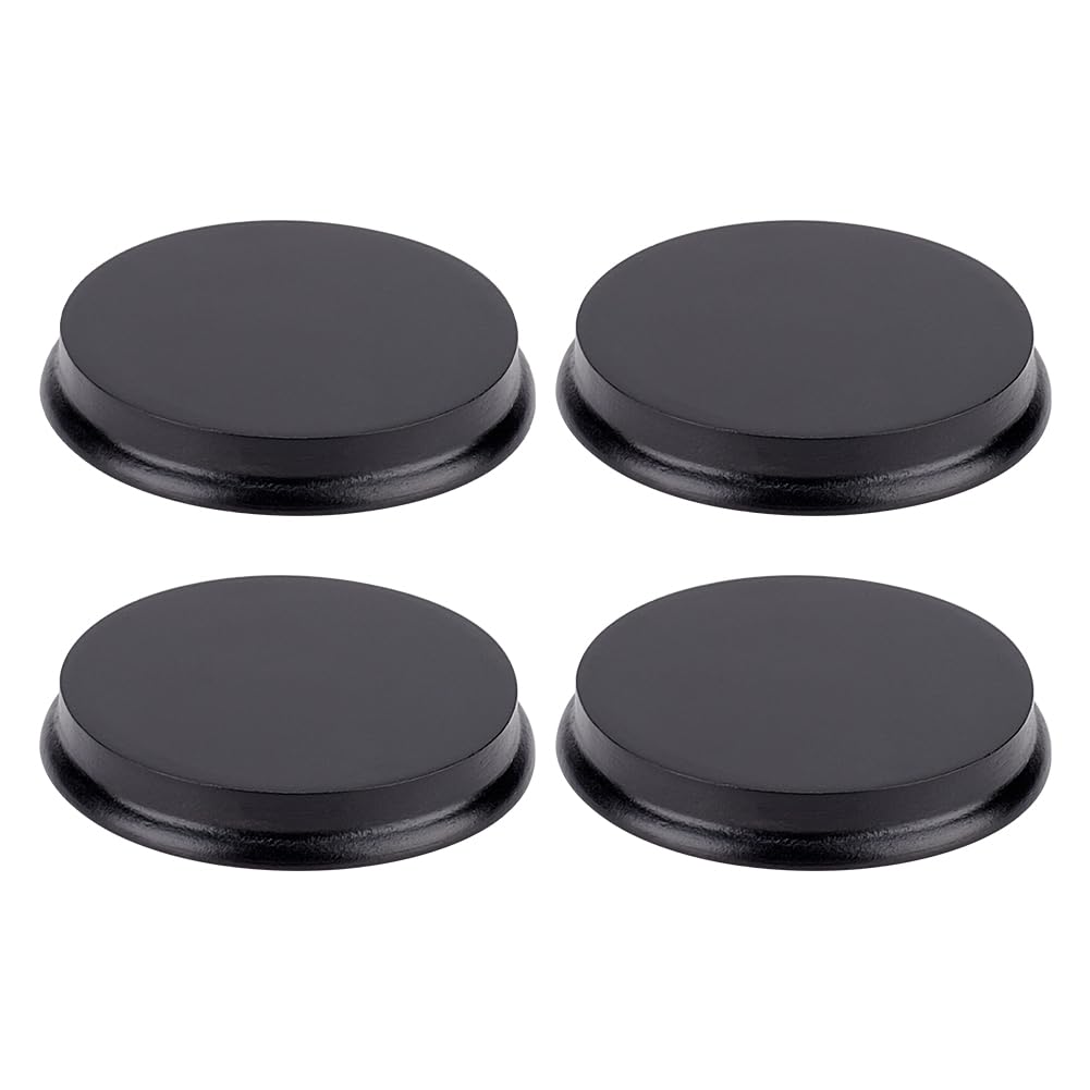 Amazon.co.jp: FINGERINSPIRE 4ピース ラウンドモデル 木製ベース 3.1