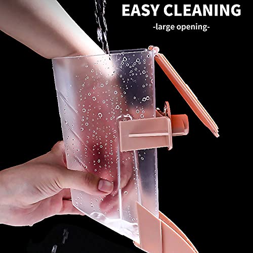Automatischer Futterspender für Kaninchen und kleine Haustiere - Wasser- und Futternäpfe mit Deckel - Ideal für Kaninchen, Frettchen, Katzen, Vögel