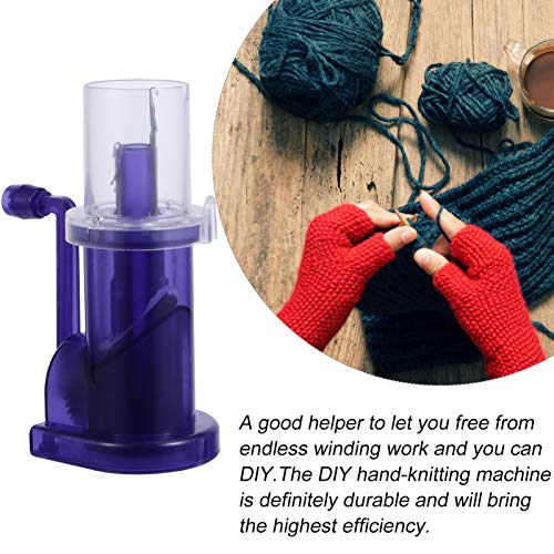 Milisten 1 Set Hand- operated Knitting Machine Mini Embellish- Knit Machine Embellish Sewing Machine Bracelet Weave Tool for Kids Adults Beginners DIY Knit - Image 3
