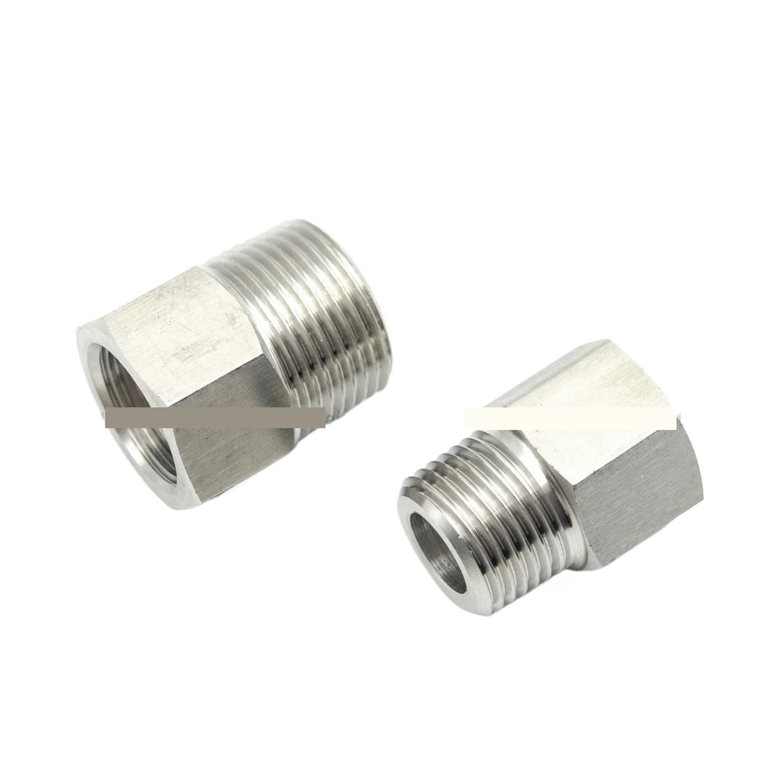BALYDLUL 1pcs 304 Stainless Steel Female to Male Thread Pipe Fitting Coupler Join 1/8' 1/4' 3/8' 1/2' 3/4 Hydraulique(M 1l2 to F 3l8)