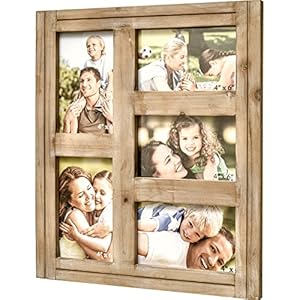 Rustic Distressed Picture Photo Frame Collage - Farmhouse Natural Wood with 5 Openings 4x6 Picture Frame Wall Decor for Wall Hanging Rustic Distressed Picture Photo Frame Collage Farmhouse Natural Wood with 5 Openings 4×6 Picture Frame Wall Decor for Wall Hanging