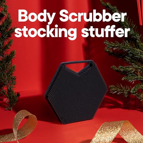 Tooletries - Body Scrubber - Exfoliates & Deep Cleans - Silicone Shower & Bathroom Accessory with Bespoke Bristles and Ergonomic Handles - Charcoal - Image 2 thumbnail