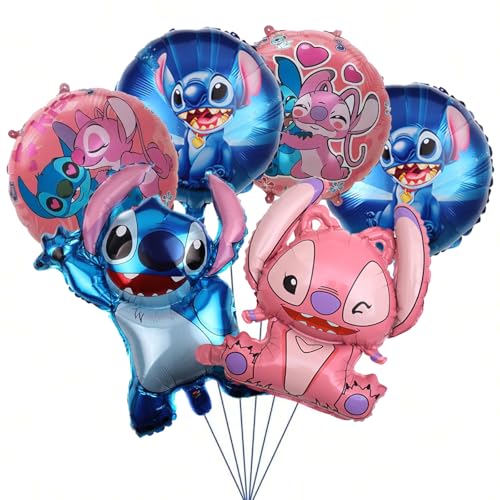 6 Deco Anniversaire,Decoration Anniversaire,Décorations de Fête,Ballon en Film d'aluminium（b