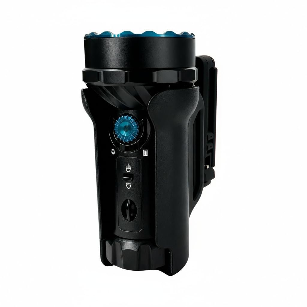 HoldMyGear Belt Clip Flashlight Holder – Compatible with Olight Marauder Mini (Precision-Fit Belt Mount Holder, Fits Belts up to 2" Wide)