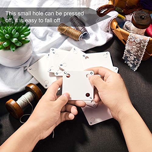 image for Chuangdi 50 Pieces Weaving Cards Tablet Weaving Card Paper Loom Cards 