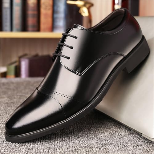 Men's Business Dress Shoes Large Size Formal Korean Style Casual Height Increasing Comfortable Stylish Leather Shoes3