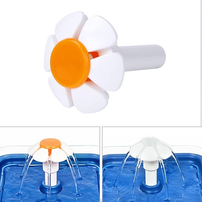 gofidin 2PCS Repuesto de Boquilla Flor para Fuente de Agua para Gatos miniatura 3
