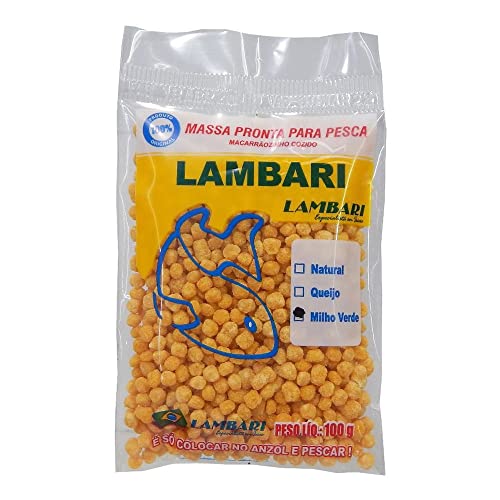 Massa Macarr�o Pronta Para Pesca Milho Verde 100g Lambari