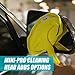 Invisible Glass 95164 Reach and Clean Tool Wet-Dry Pro Window and Windshield Wand Glass Cleaning Tool has Extendable Handle and Washable Reusable Microfiber Cloth for Auto Interior and Exterior Glass