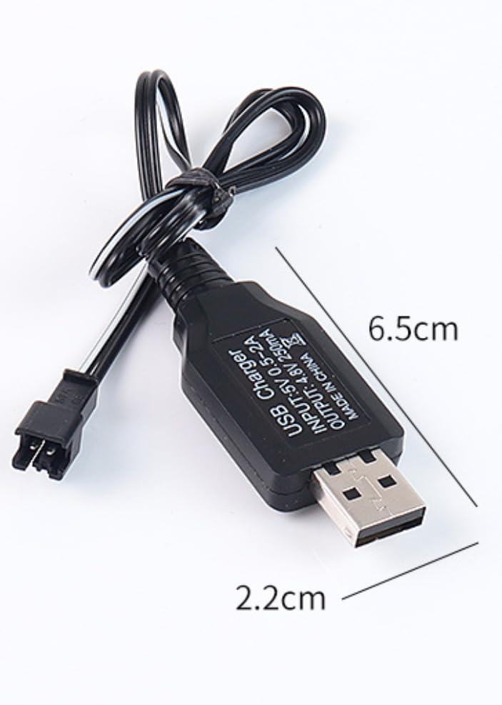 4 Cavi Di Ricarica USB 7.2V Con Connettore SM-2P, Per Batterie NiCd NiMH LiPo, Per Auto RC, Droni E Giocattoli Telecomandati - 2