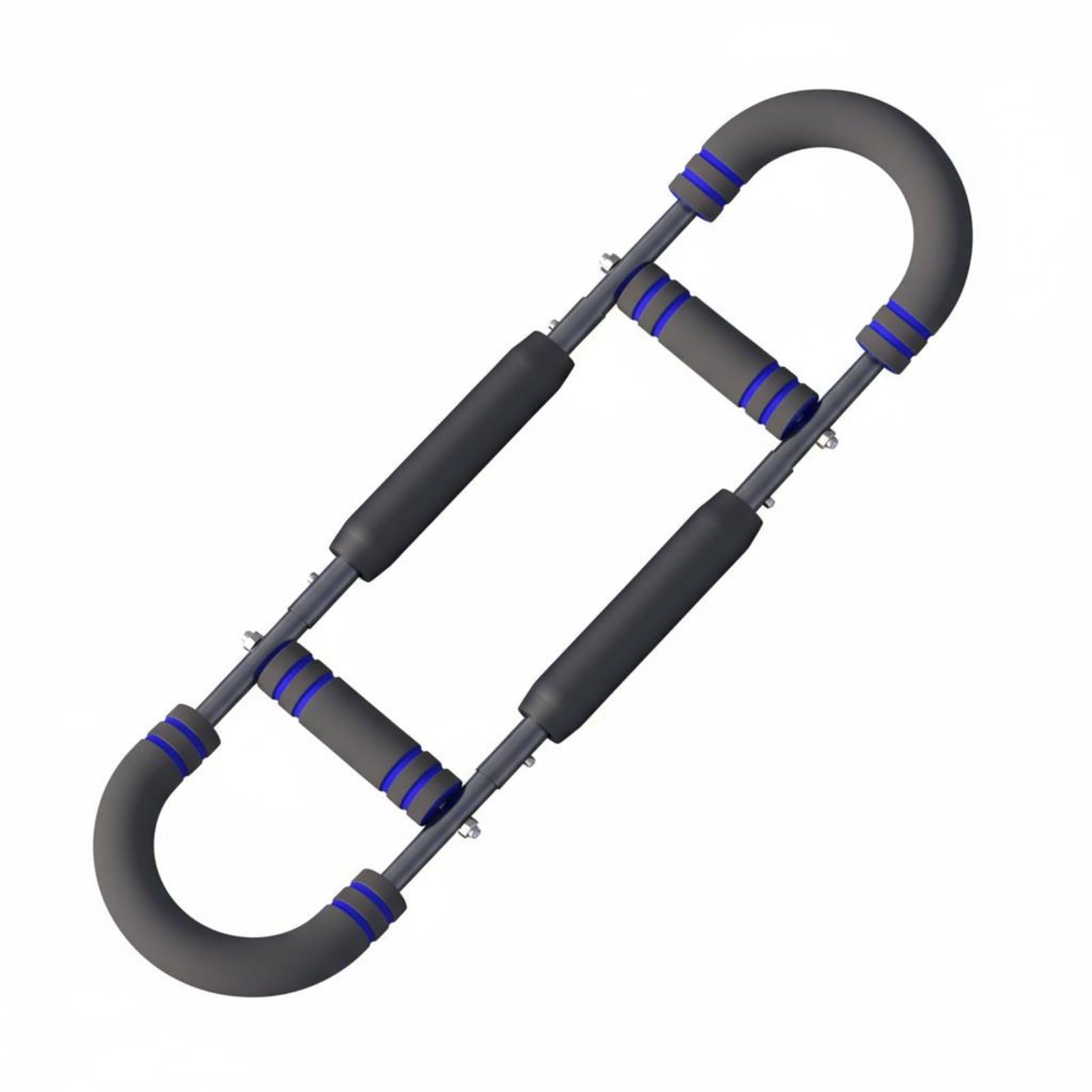 Multifunctional U-Shaped Arm Exerciser Anti-Slip Handle Coil Arm Strength Device Soft Foam Grip Adjustable Power Twist Trainer Portable for Men, Indoor, Home Gym, Dark Blue, Spray-Painted-image-27