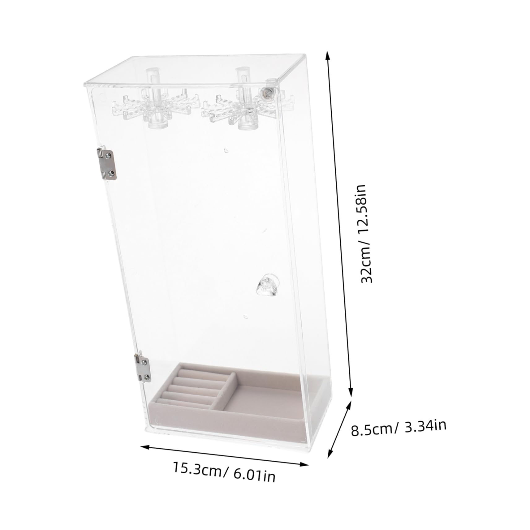 Espositore Gioielli Trasparente Portacollane Organizer Per Gioielli Pendenti Braccialetti Anelli Espositore Compatto Design Moderno