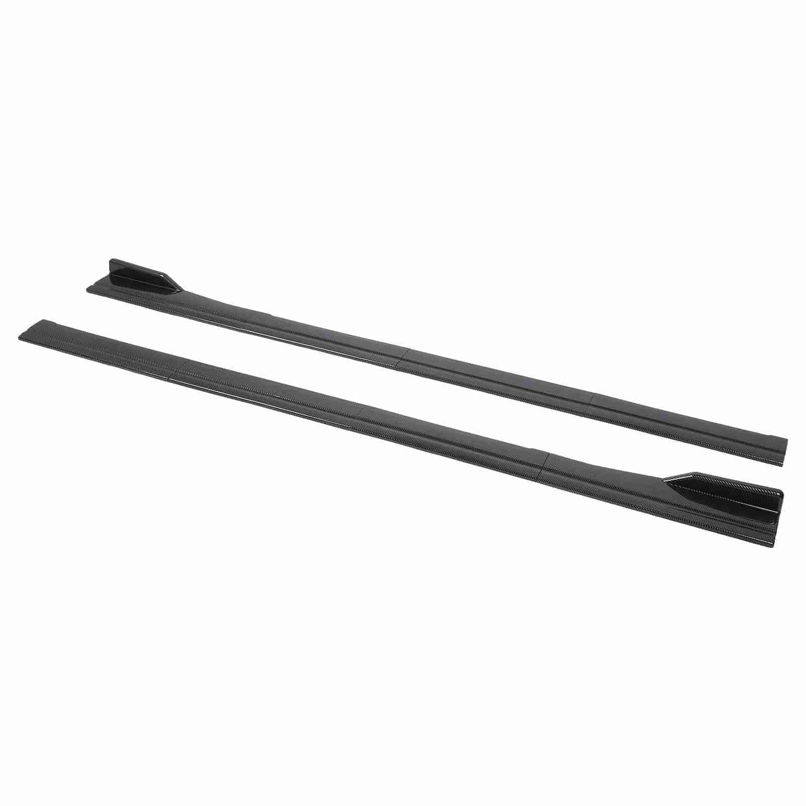 Dokładka boczna samochodu 200x11cm z włókna węglowego, 4-sekcyjna, uniwersalna