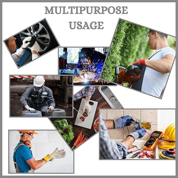 Image of Multipurpose Nylon Anti Cut PU Nitrile Coating Work Safety Gloves White-Grey Pair 24