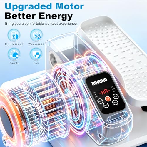 Image of Under Desk Elliptical Machine, Electric Elliptical as Seen on TV for Seniors Adults with 15 Adjustable Speed, Quiet & Portable Electric Seated Pedal Exerciser for Home Office
