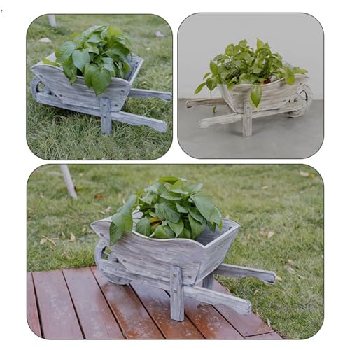 Support de plante portable en bois authentique style rétro - 6
