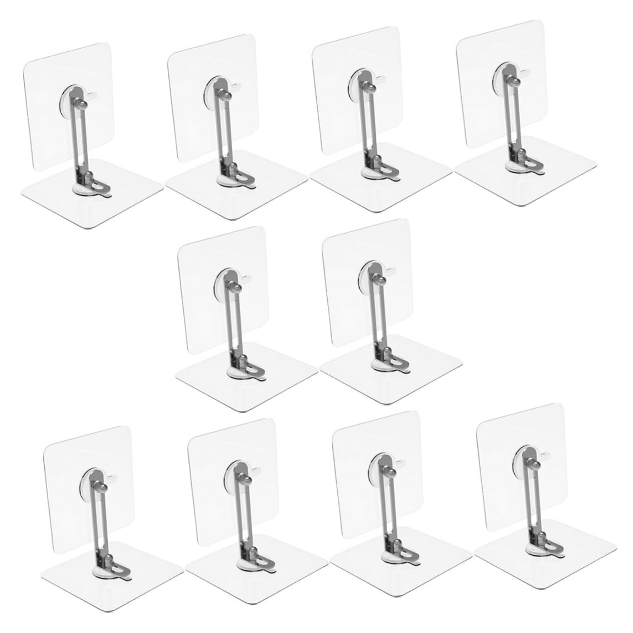 Generic 10 Pack Anti Tip Furniture Straps Baby Proofing Wall Anchors No Drill Furniture Mounts for Tv Bookshelf Dresser Safe Wall Brackets