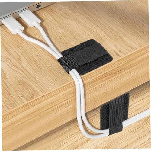 balacoo 40 piezas Cable Tie Holders para debajo del escritorio Auto-adhesivos organizadores de cables ajustables reutilizables miniatura 4
