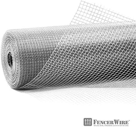 Fencer Wire 23 Gauge Galvanized Hardware Cloth with Mesh Size 1/4" x 1/4" (4 ft. x 50 ft.)