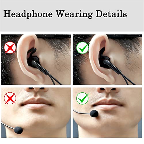 Image of MIMIRACLE Referee Headset, Type-C in-Ear Earpiece Fit for V4 V6 Referee Intercom Earphone for Football Soccer Handball Volleyball Official -Left Ear