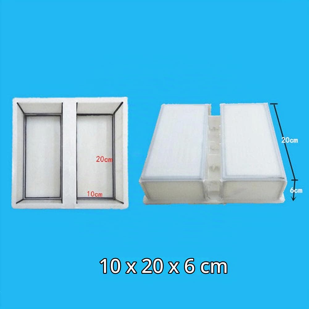 Set di 2 stampi per pavimentazione in mattoni per fai da te per calcestruzzo, corridoio, pietra, sentiero da giardino, pezzi di cortile