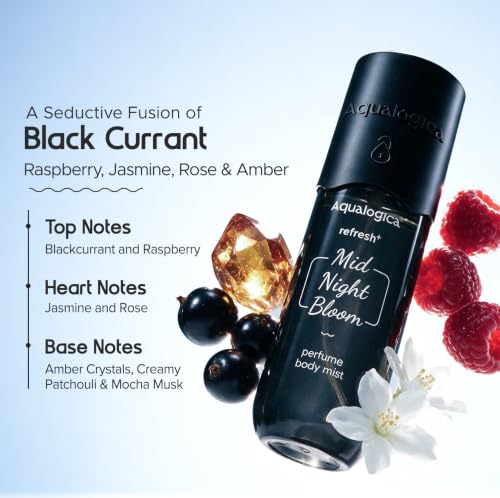 Aqualogica Refresh+ Midnight Bloom Body Mist - 150 ml - Image 6