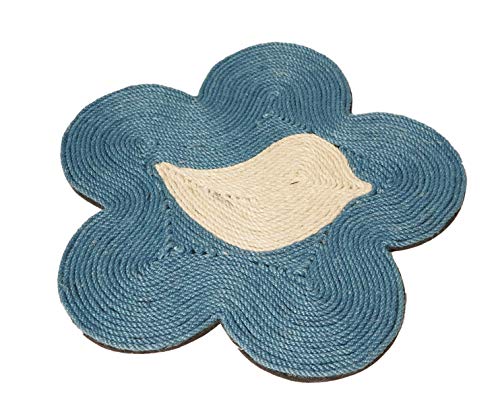 Aime Tapis Griffoir Bucolique Bleu Pétrole 40Cm 1 Unité
