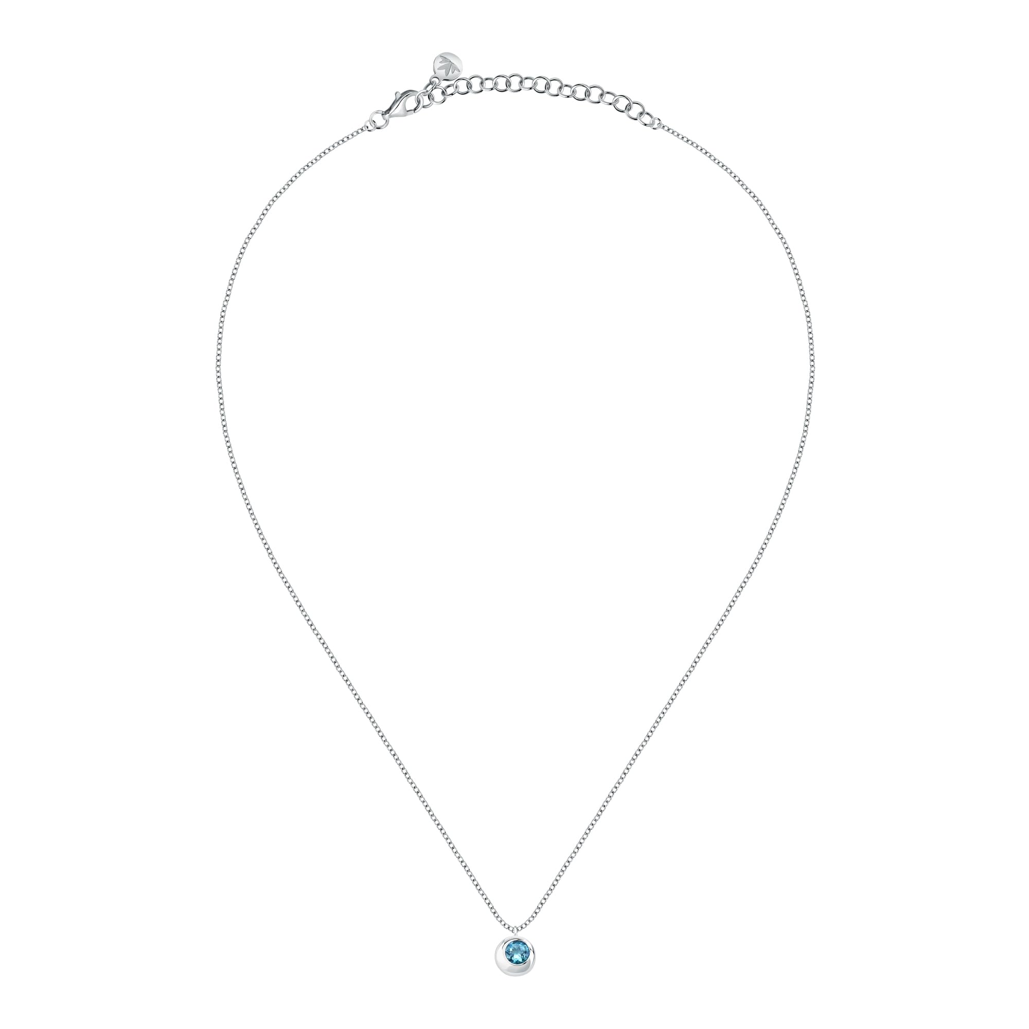 Morellato Collana da donna in argento 925 riciclato, pietra colorata, collezione TESORI ETERNI, idea regalo donna