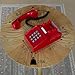 Opis PushMeFon Mobile 4G Phone : The Push Button Retro GSM Desk Cell Phone - Home Senior Cellphone for Elderly Unlocked in Vintage Telephone Style - Red