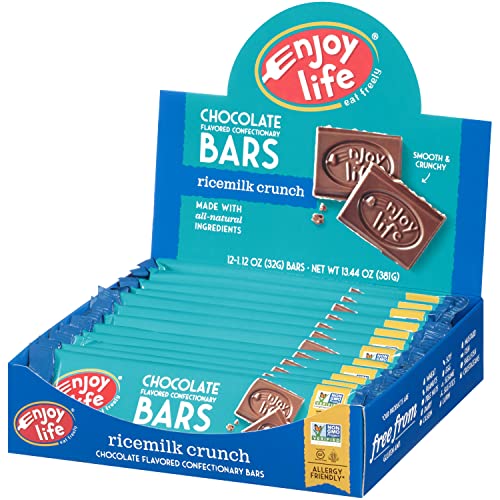 Enjoy Life Foods Dairy Free Chocolate Candy Bars, Soy Free, Nut Free, Gluten Free, Non Gmo, Ricemilk Crunch, 12 Count (Pack Of 2) #TOP3