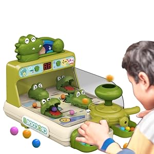 Pinball Machine for Kids, Crocodile Dentist Game, Baby Toys for Early Learning with Ages 3 4 5 6, Trouble Board Game for Kids Ages 3-6, Ages 3-6 Year Old Boy and Girl Birthday Gifts